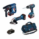 KIT BOSCH 18V MARTELLO TRAPANO E SMERIGLIO