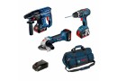 KIT BOSCH 18V MARTELLO TRAPANO E SMERIGLIO